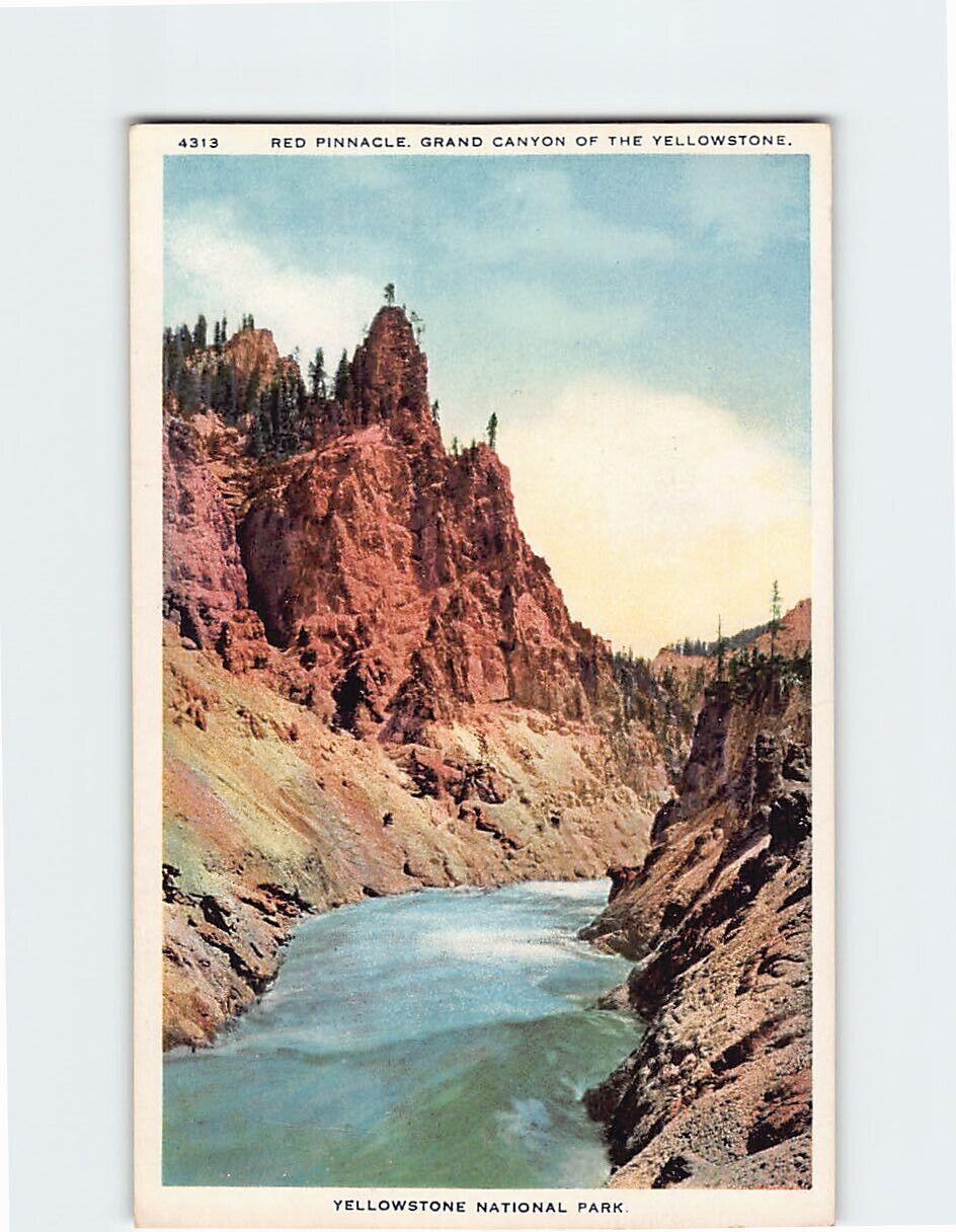 Postcard Red Pinnacle Grand Canyon of the Yellowstone USA