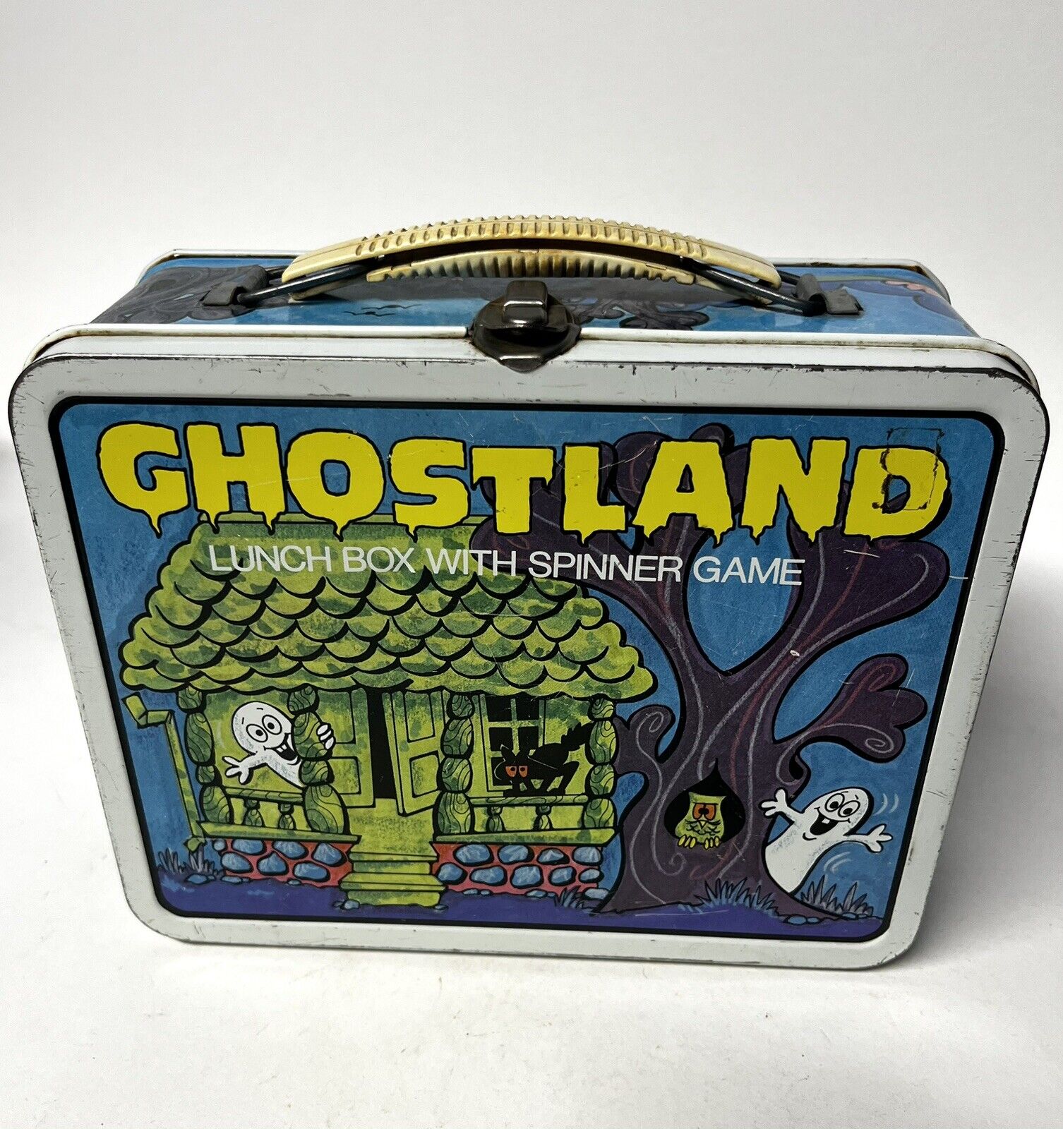 Vintage 1977 Ohio Art GHOSTLAND Metal Lunchbox No Thermos 