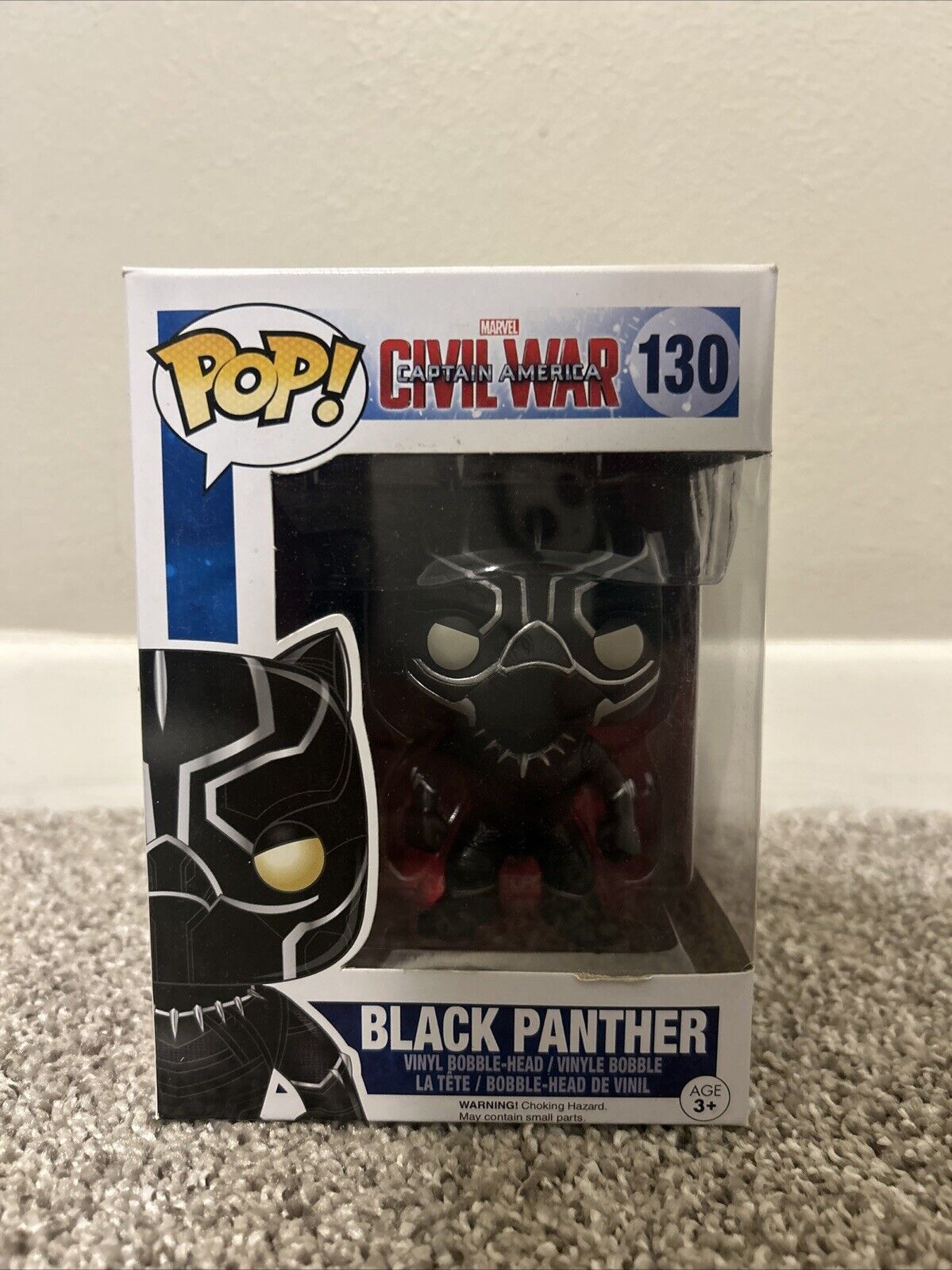Funko Pop Marvel Civil War Black Panther #130
