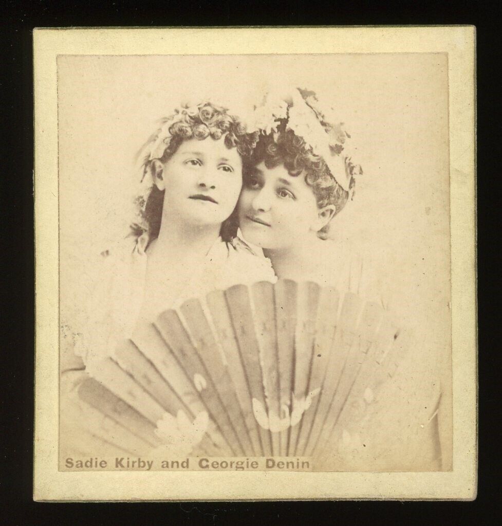 1890s N246-2 Kinney Sporting Extra Actresses #282 Sadie Kirby Georgie Denin