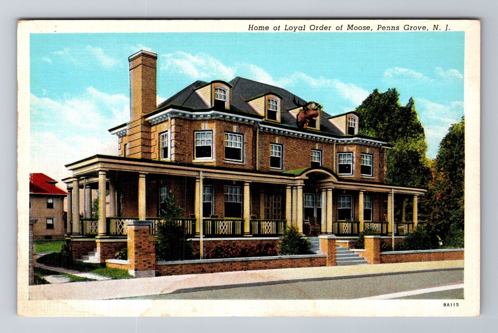 Penns Grove NJ-New Jersey, Home Of Loyal Order Of Moose, Vintage Postcard
