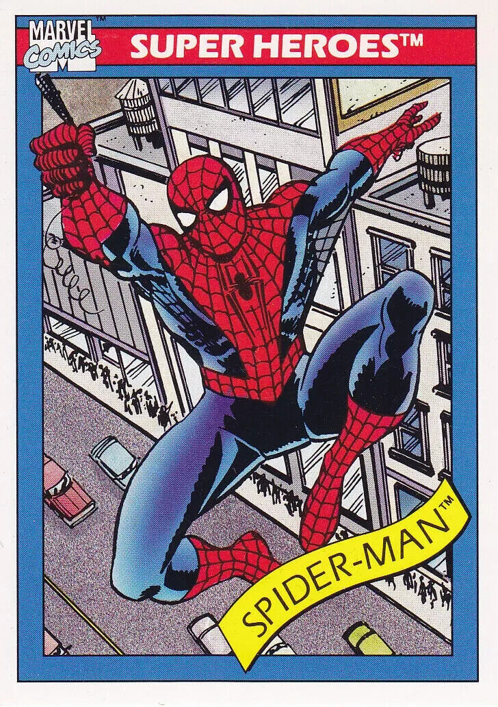 1990 Impel Marvel Universe Series 1- Super Heroes *Spider-Man  *Card No. 29