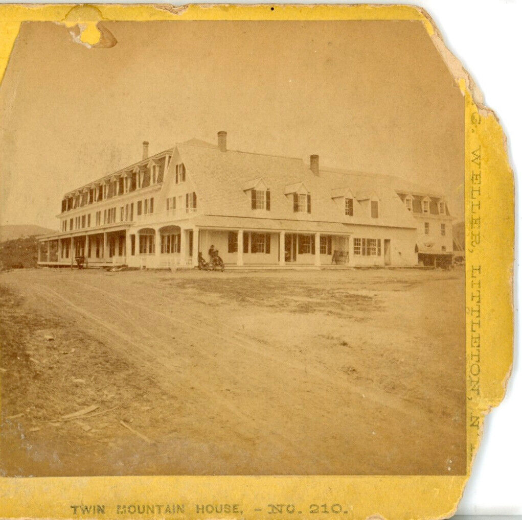 NEW HAMPSHIRE, Twin Mountain House--F.G.Weller Stereoview L5