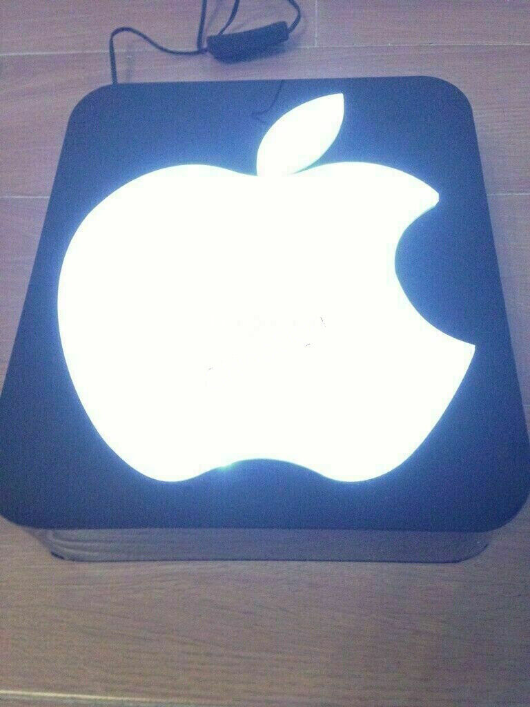 Rare Apple Logo iPhone iPad Service Store 3D Advertising Display Light Box Sign