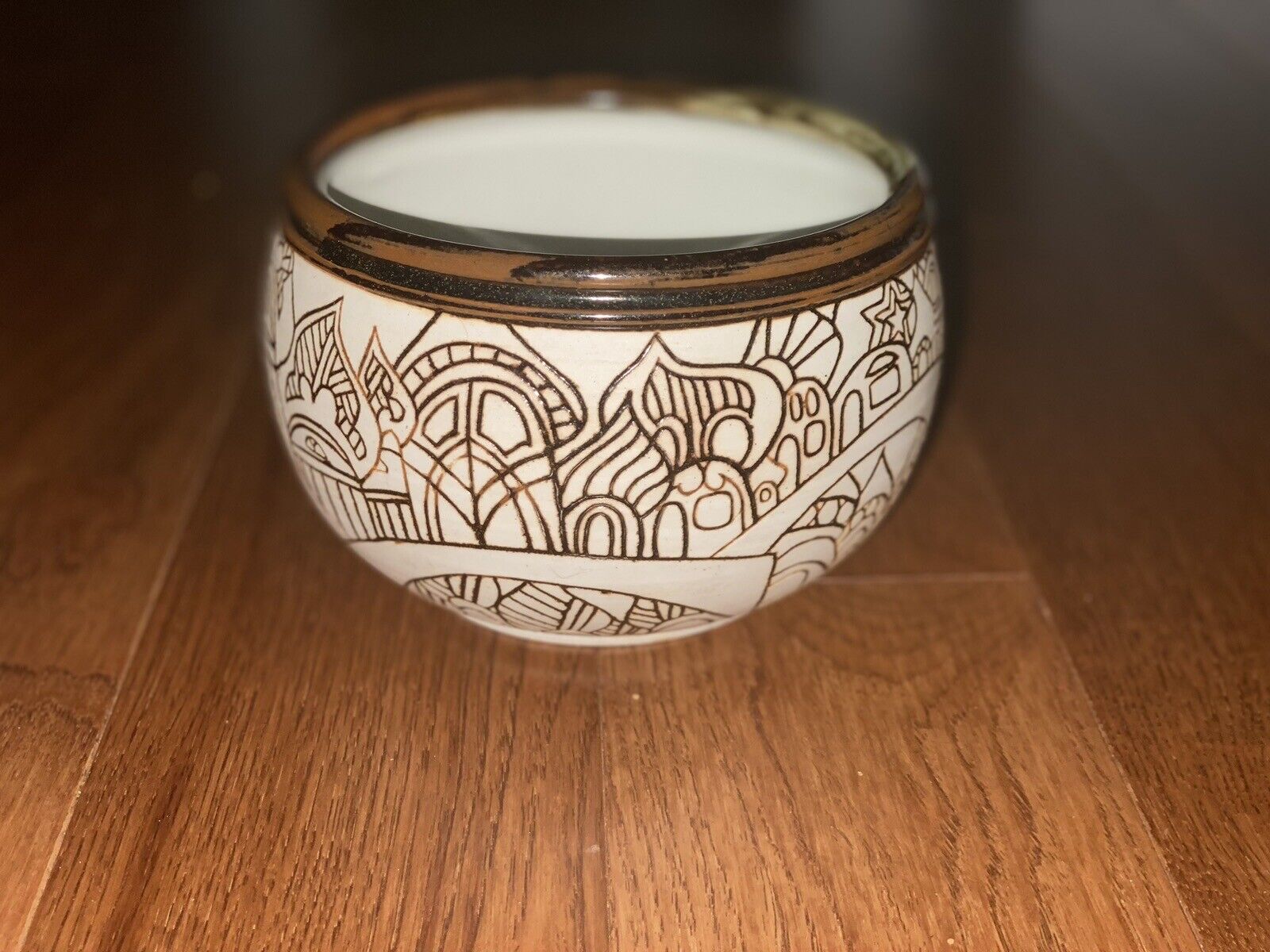 Sgraffito Bowl Stunning Early 20th Century Piece