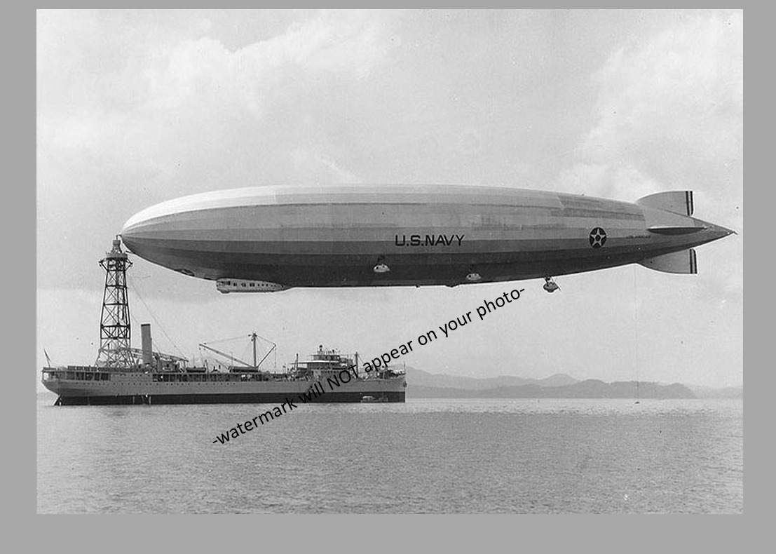 1931 Blimp USS Los Angeles PHOTO ZR-3 Navy Airship Zeppelin Warship USS Patoka