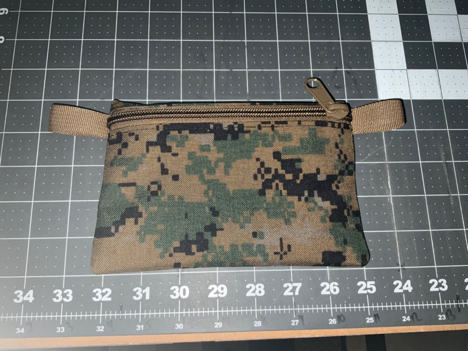 Custom USMC Digital Marpat Zippered Cordura Pouch