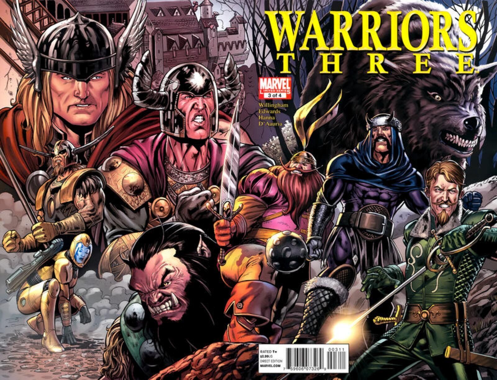 Warriors Three #3 (2011) Marvel Comics