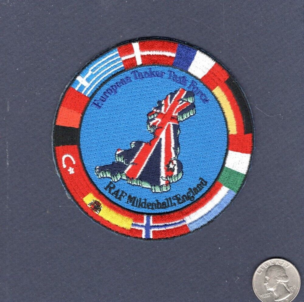 European Tanker Task Force RAF MILDENHALL USAF NATO RAF Squadron Patch