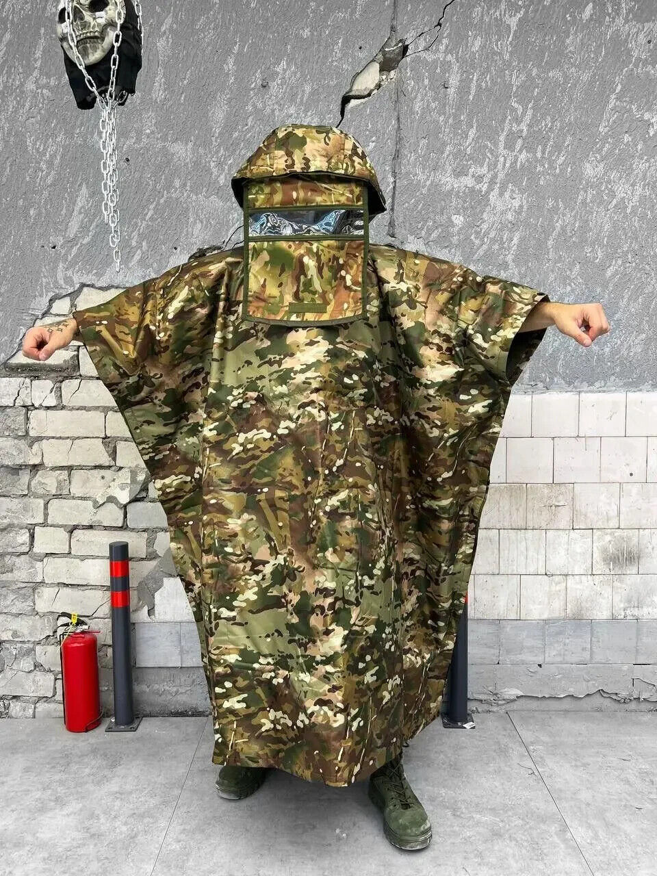Anti-thermal imager raincoat Poncho