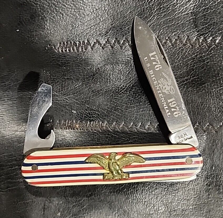 Vintage 1776 1976 U.S. Bicentennial IHER Made In Spain Knife