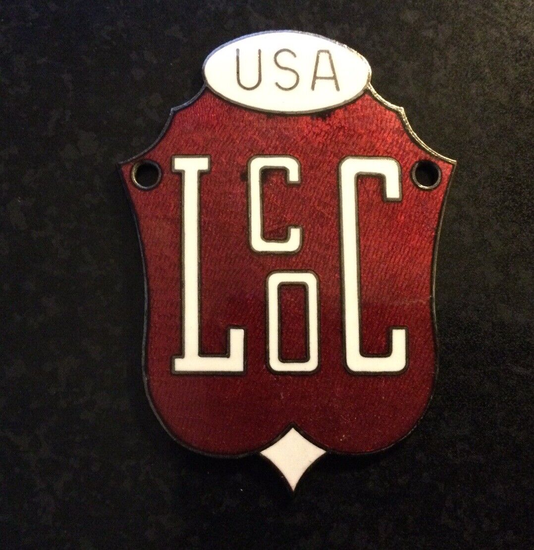 Lincoln Continental Owners Club Enamel Emblem Repro 1990