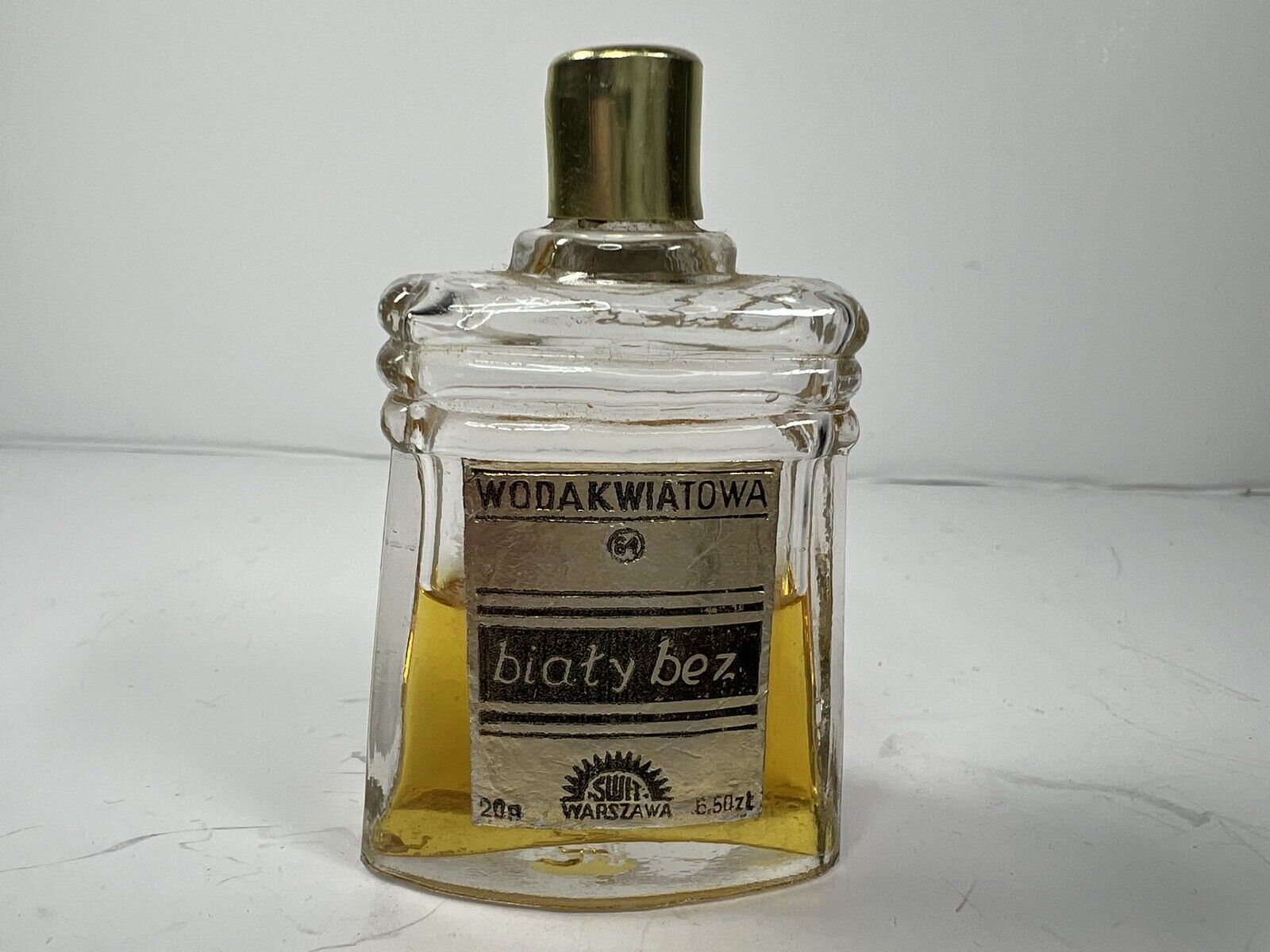 Vintage Antique Polish Poland Wodak Wiatowa Fragrance Biaty Bez Dab Bottle