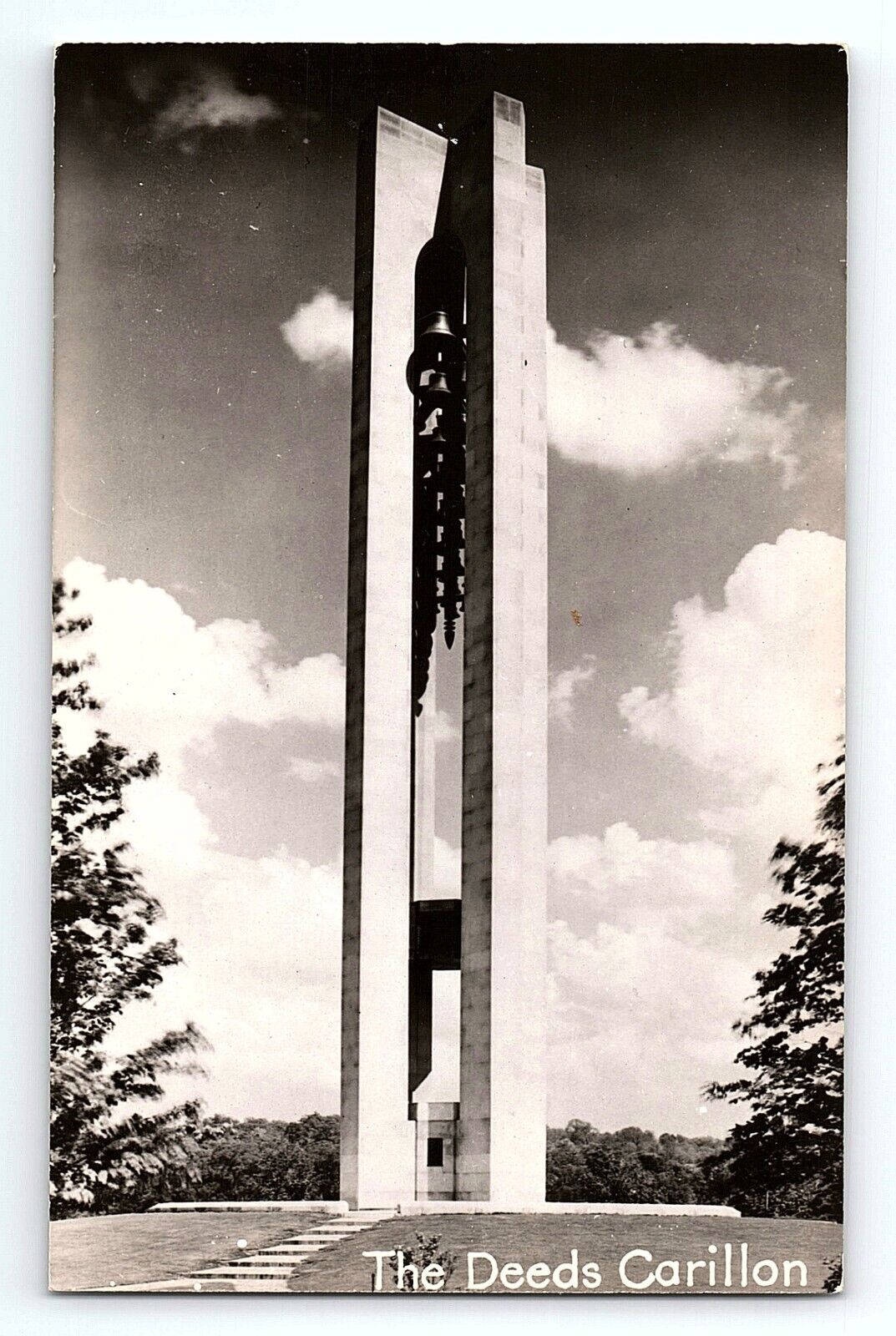RPPC The Deeds Tower Carillon Park Dayton Ohio Vintage Postcard