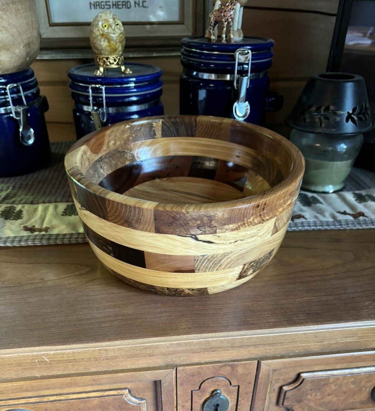 Handcrafted Solid Wooden Bowl 9