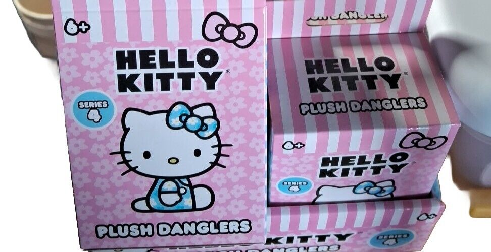 2 Pack Hello Kitty Plush Dangler Series 4 Blind Box BNIP 