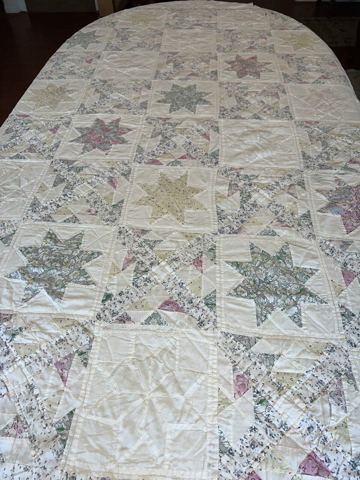 Old Vintage Star Quilt Cotton As Is