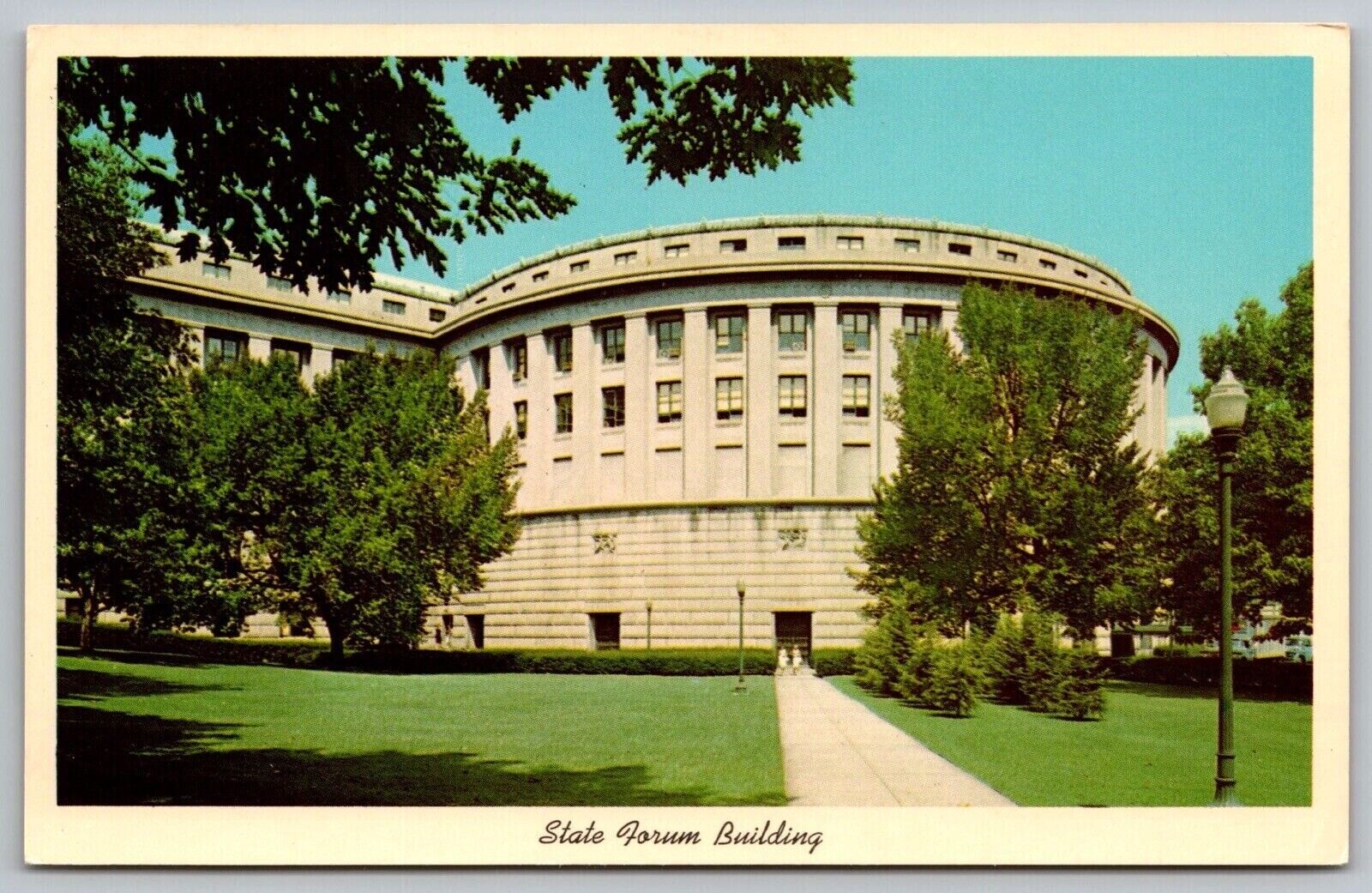 Harrisburg Pennsylvania State Forum Government Building Chrome Postcard