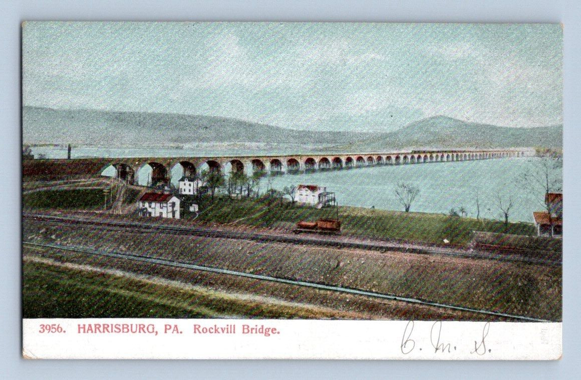 1906. HARRISBURG, PA. ROCKVILL BRIDGE. POSTCARD RR19