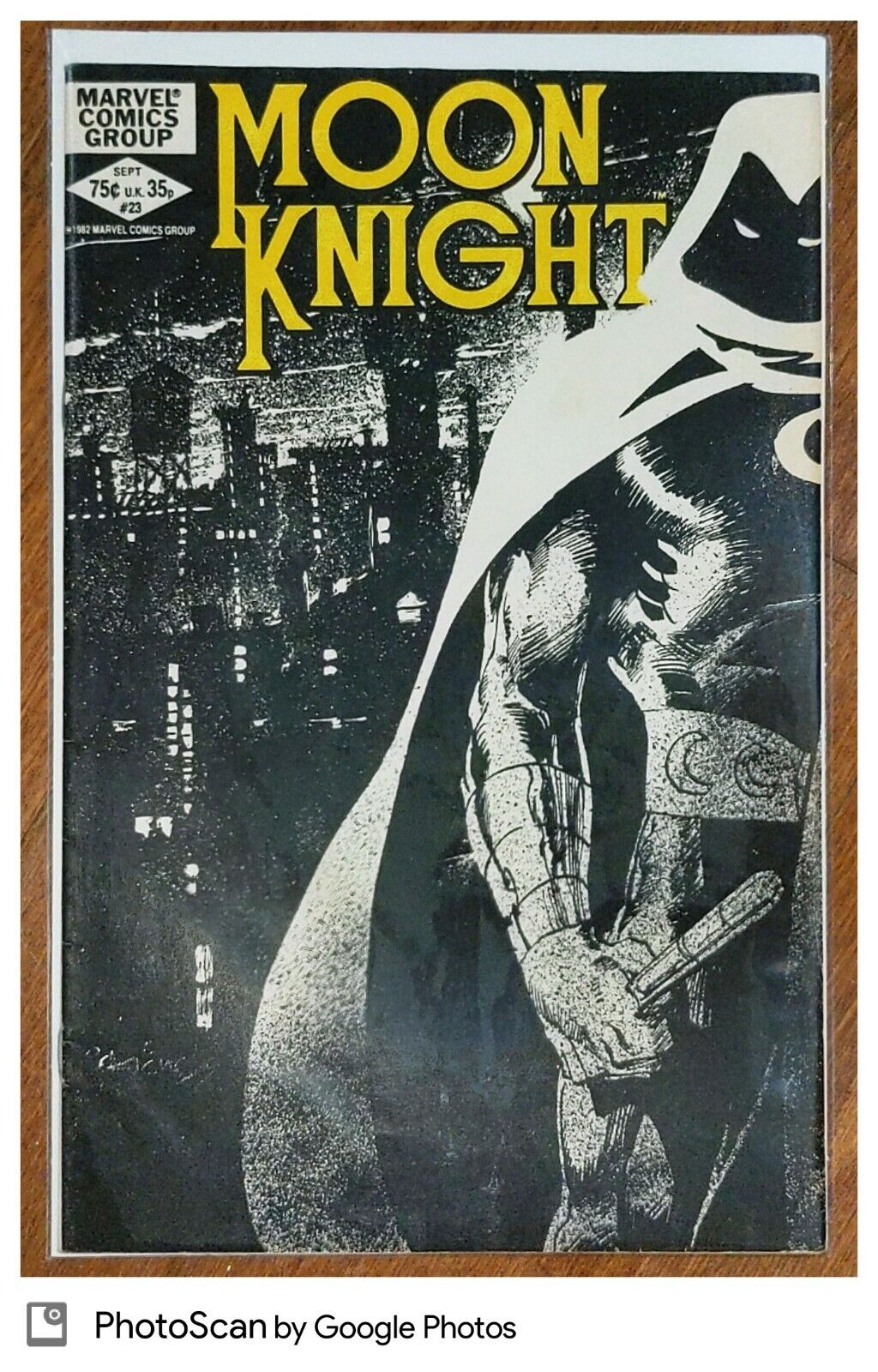 Moon Knight #23, Marvel Comics 1982, iconic Bill Sienkiewicz cover