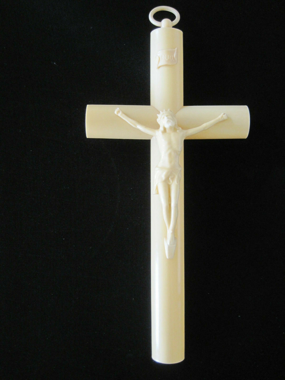 VG Vintage or Antique 1920s? Celluloid Christian Crucifix Cross 4.75\