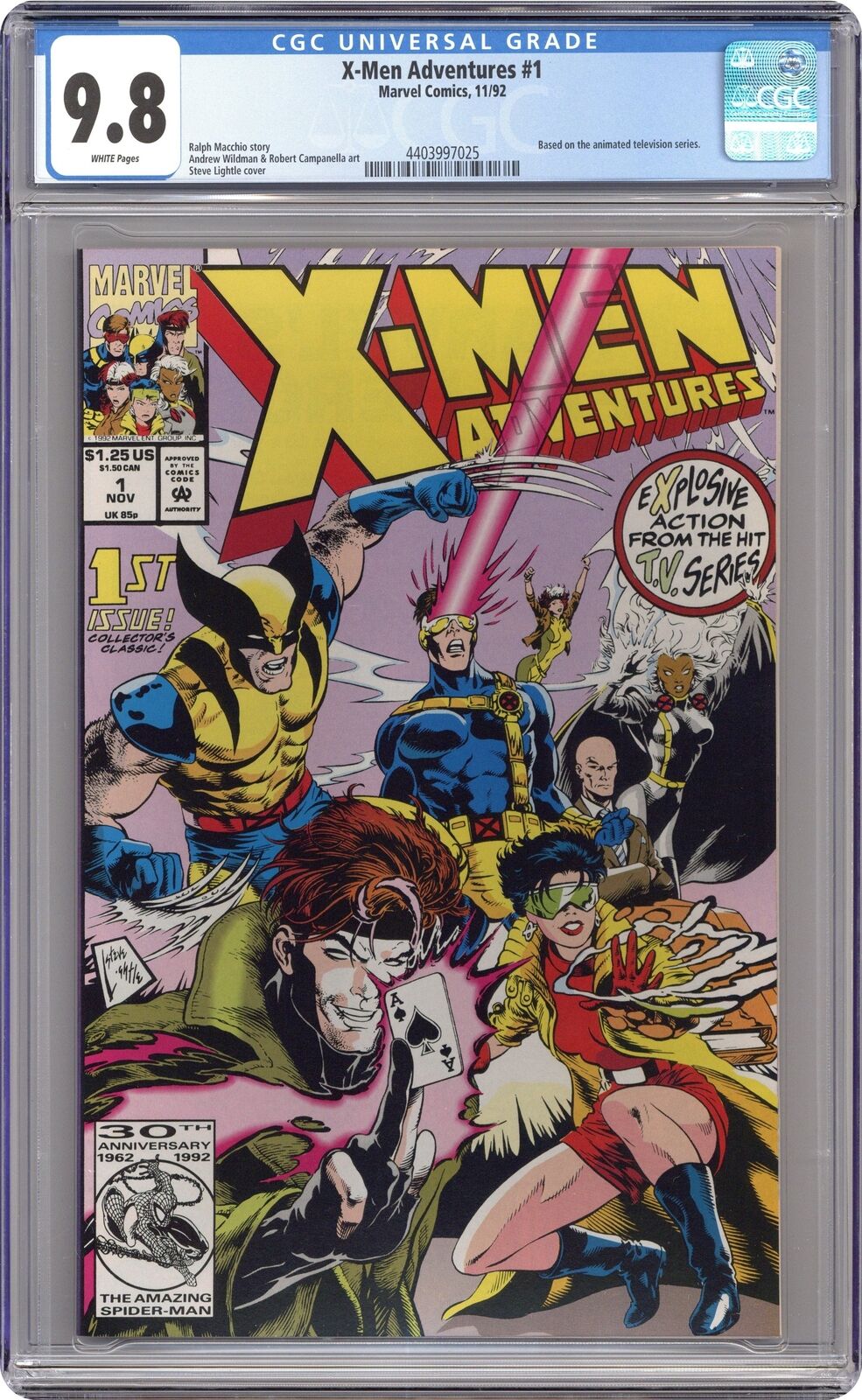 X-Men Adventures Season I #1 CGC 9.8 1992 4403997025 1st app. Morph
