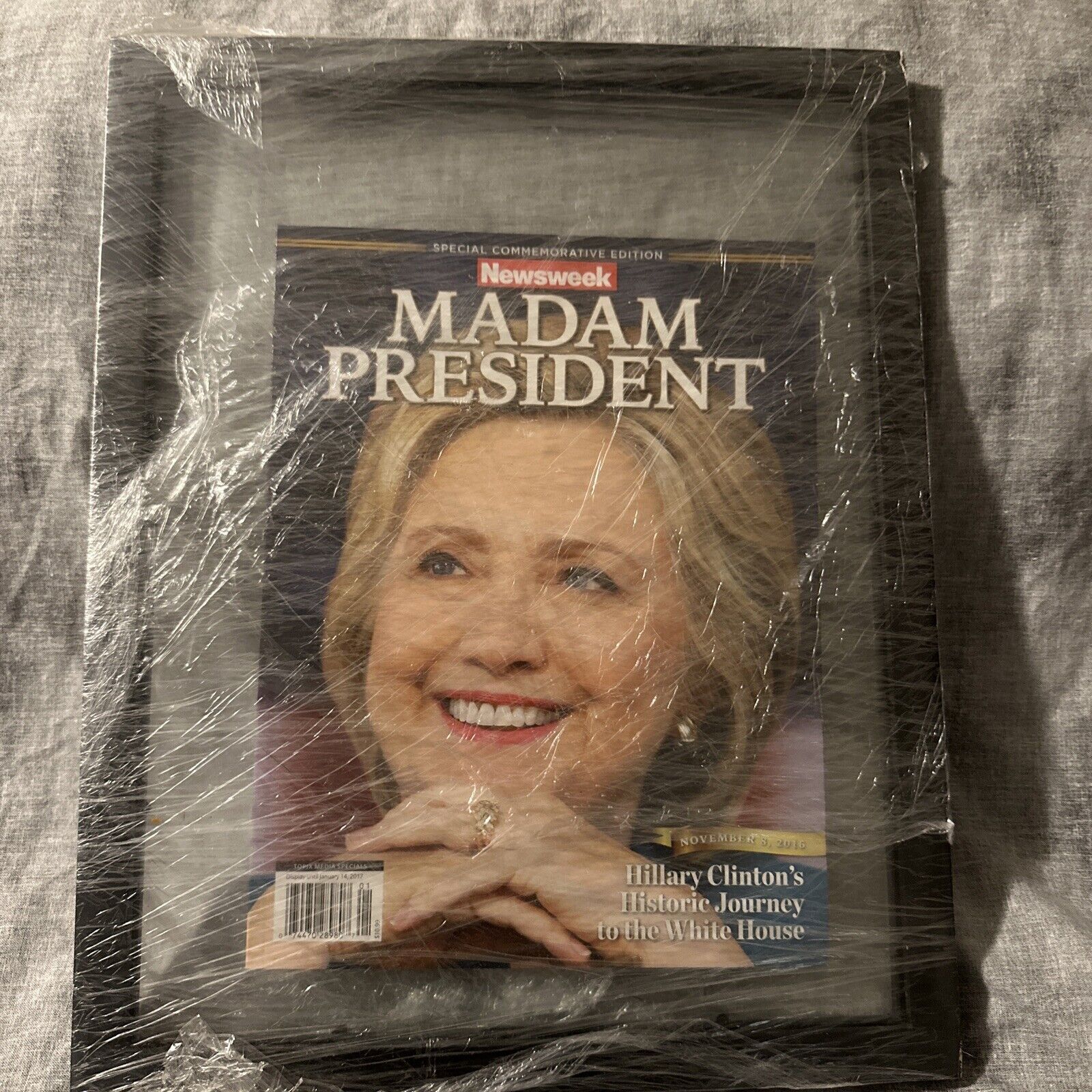 2016 Hillary Clinton Madam President Mint Framed