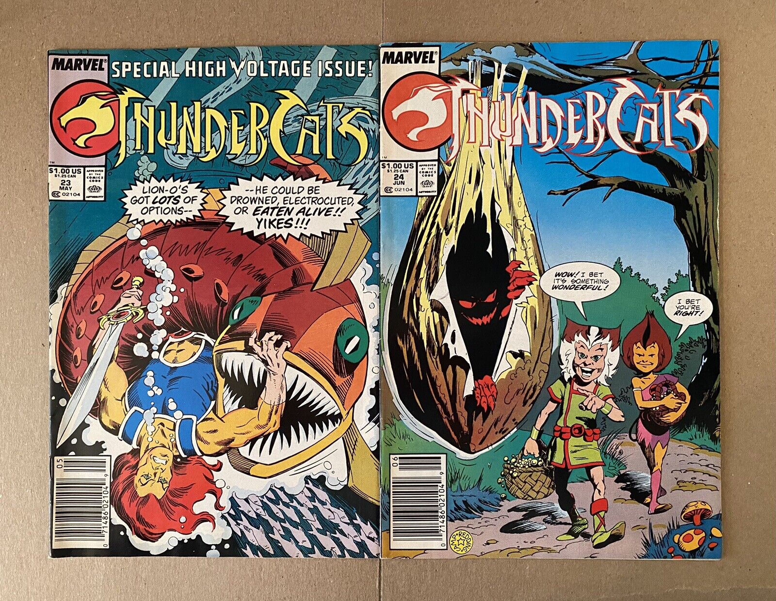 THUNDERCATS #23, #24 Newsstands (1988)🐾 SCARCE FINAL TWO ISSUES🐾Low High-Grade
