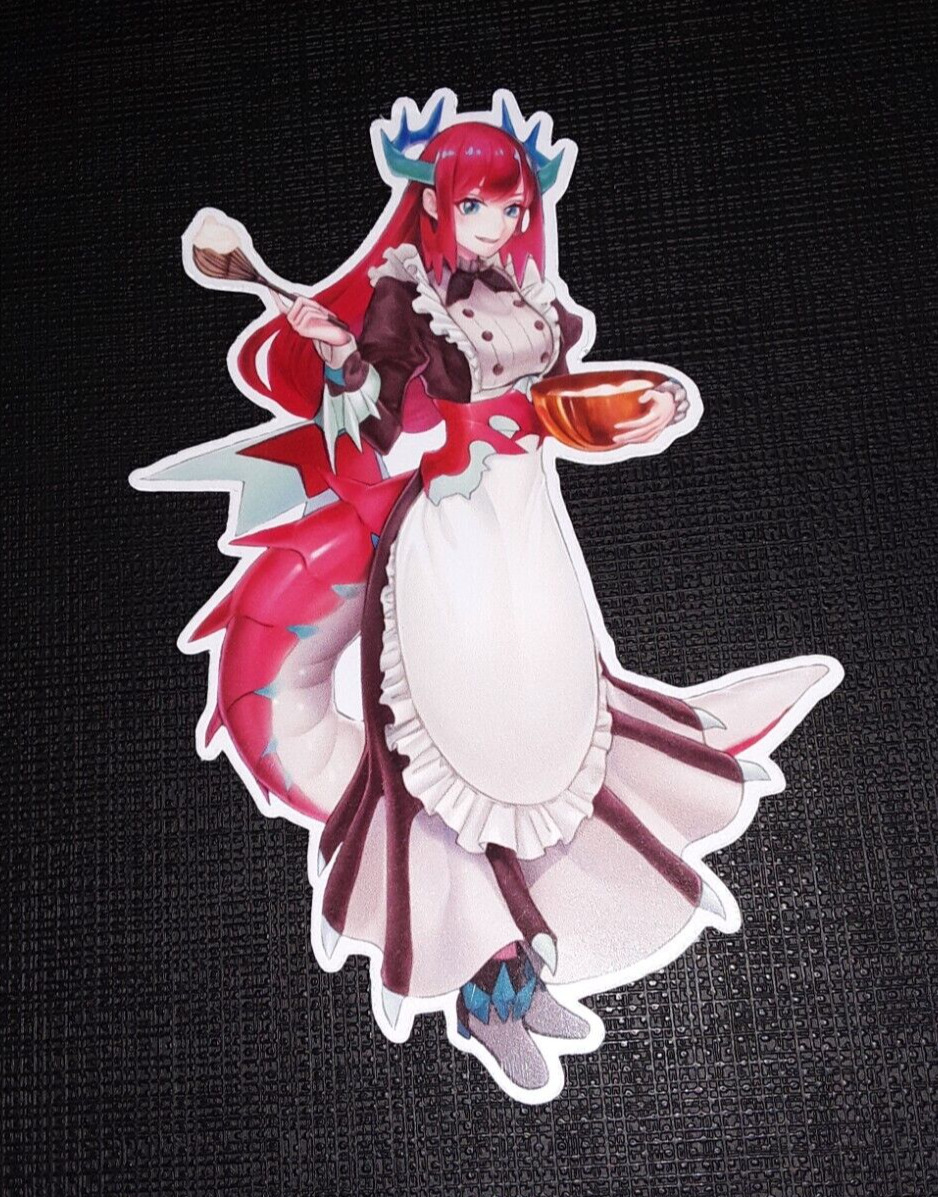 Yugioh Kitchen Dragonmaid Glossy Sticker Anime Waterproof