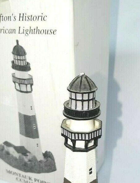 Lefton\'s Historic American Lighthouse Montauk Point NY 1999 Chipped