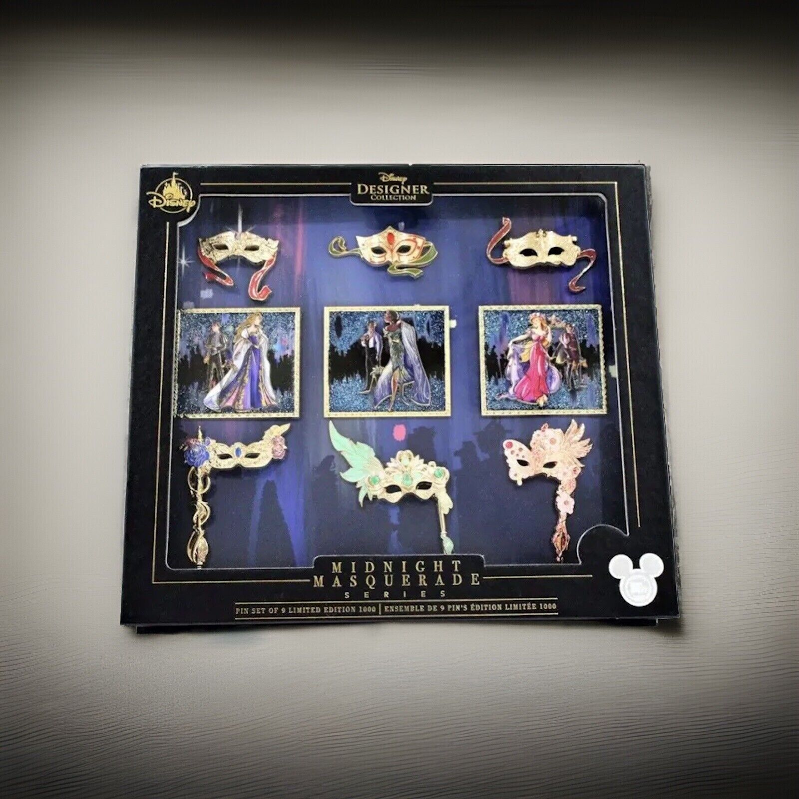 D23 Expo 2019 Midnight Masquerade Princess Pin Set Of 9 Limited Edition 1000