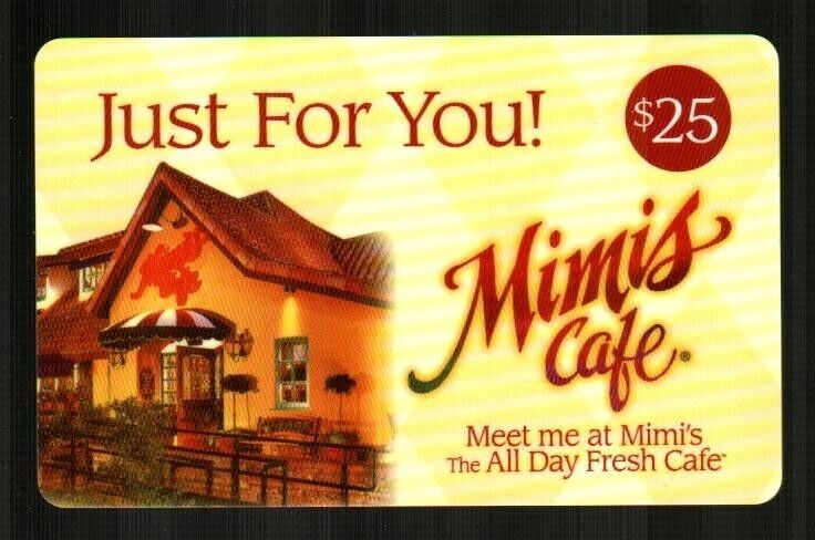 MIMI\'S CAFE Just For You, Meet Me At Mimi\'s ( 2009 ) Gift Card ( $0 )