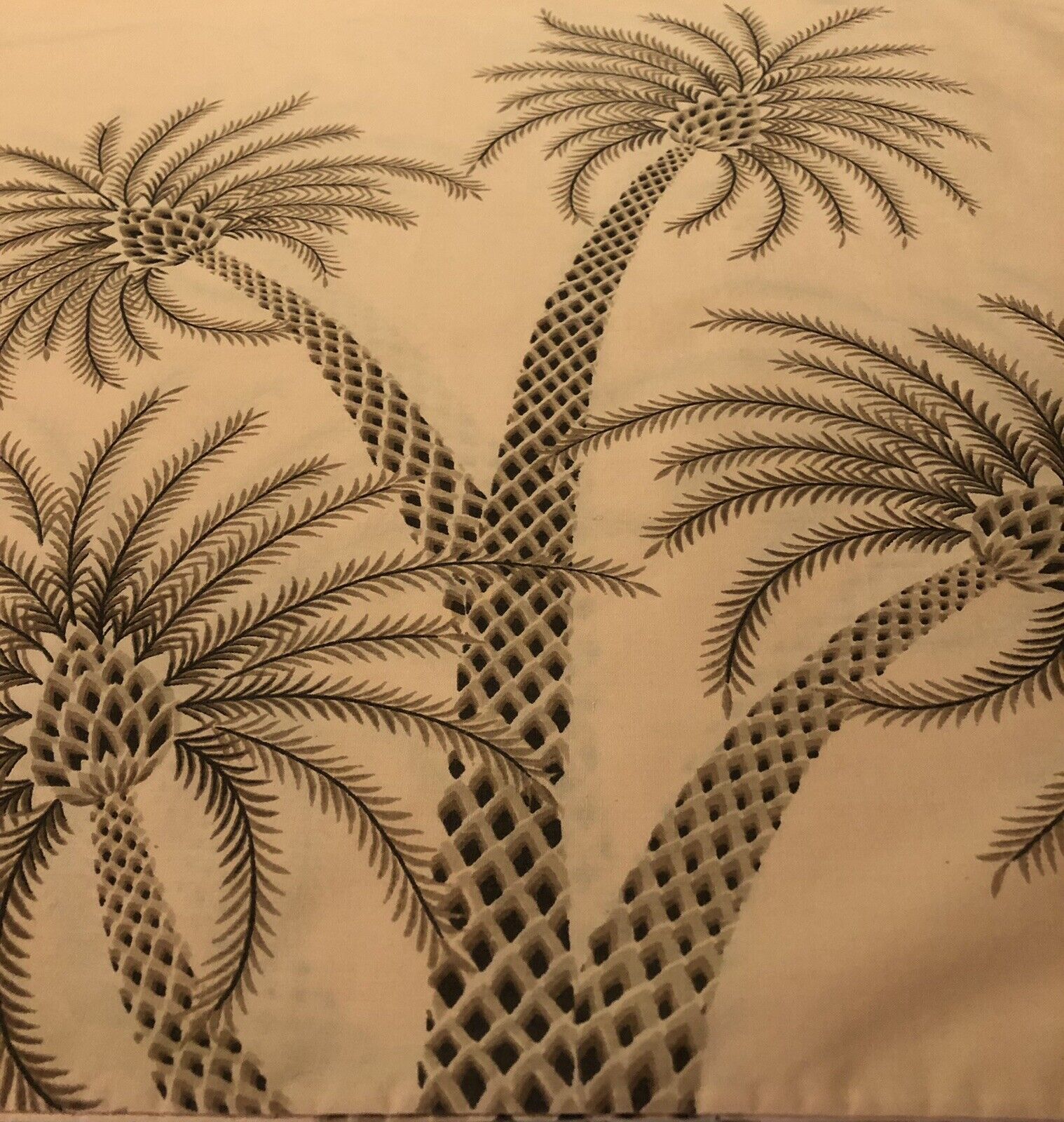 Vintage Martex Pillowcases Palm Trees Standard Size Pair