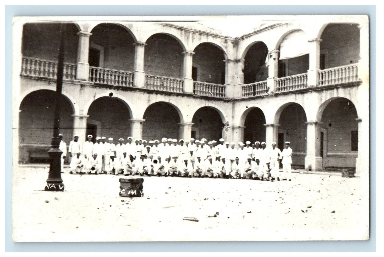 c1910\'s Naval Academy Building Campus Louisiana LA RPPC Photo Antique Postcard