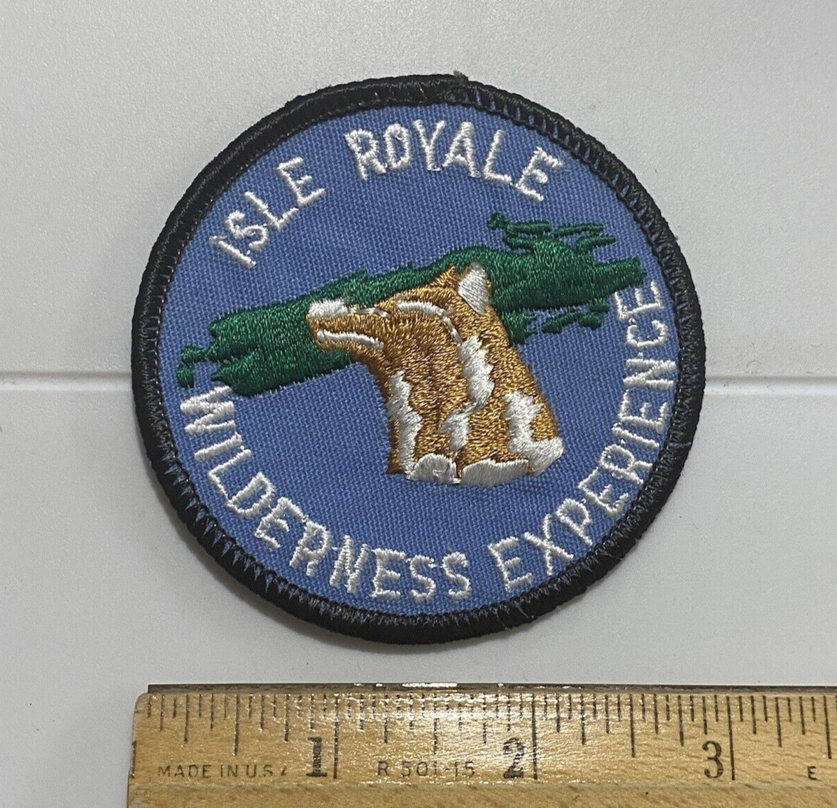 Isle Royale Wilderness Experience Michigan Round Souvenir Embroidered Patch