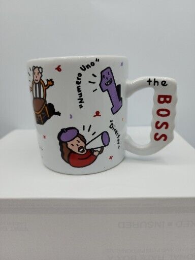 VTG Funny BOSS Mug Jumbo 18 oz. Ceramic Coffee Cup FTD