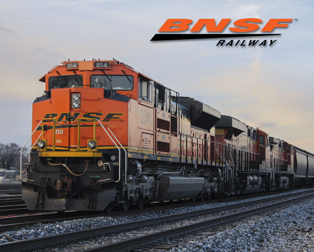BNSF Morning in Indianapolis Train Sturdy Metal Sign Logo Photo