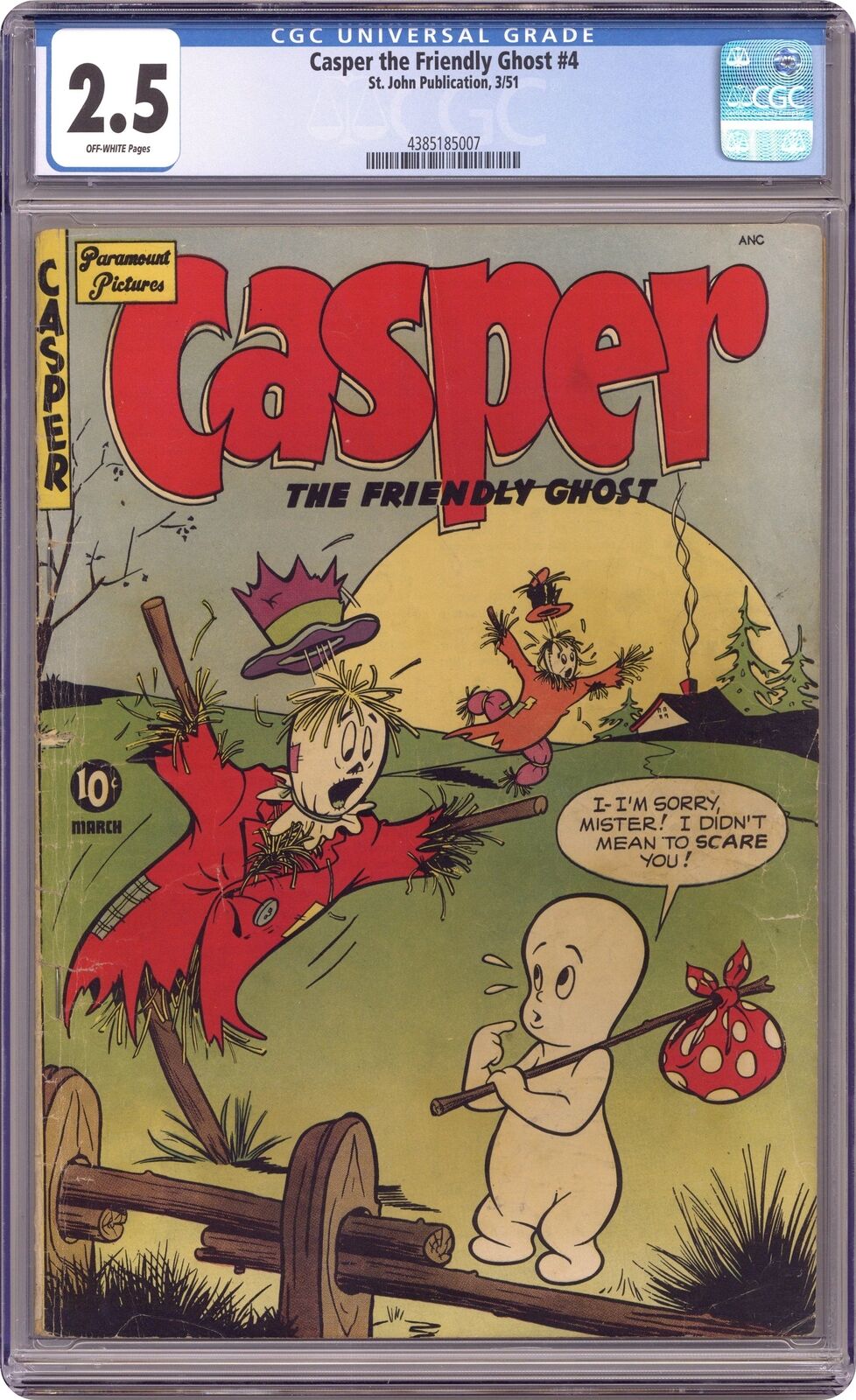 Casper the Friendly Ghost #4 CGC 2.5 1951 4385185007