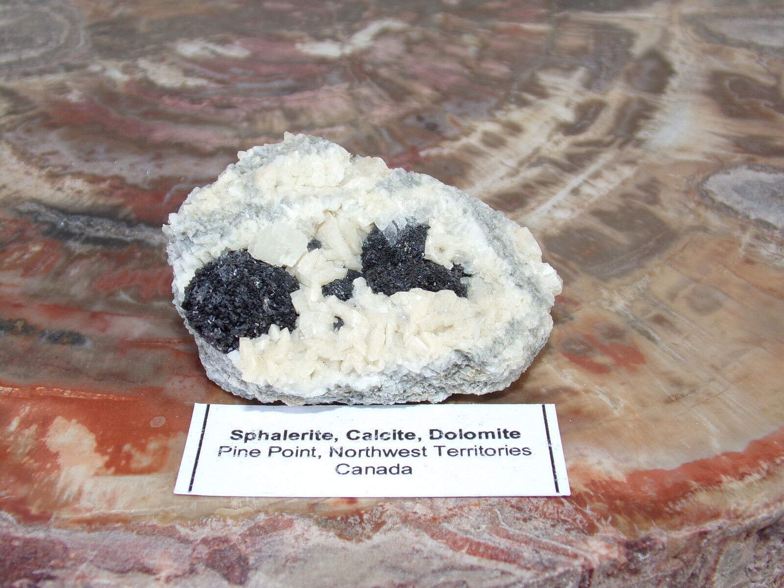 Sphalerite Calcite Dolomite - Pine Point NW Territories Canada - 70 Grams