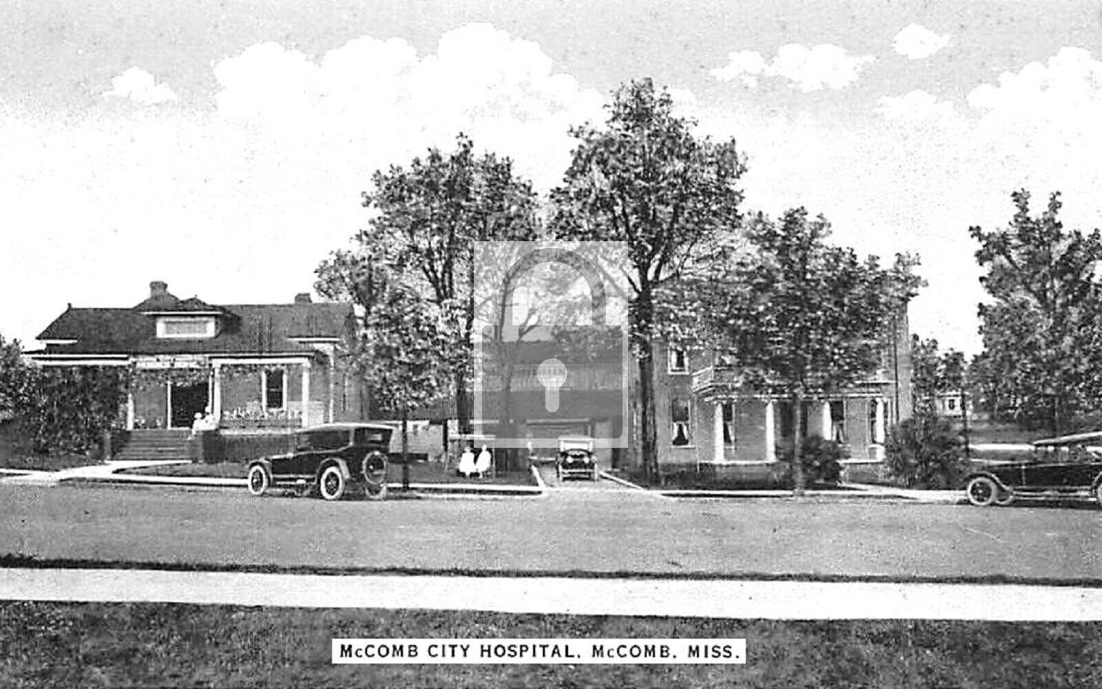 McComb City Hospital Mississippi MS Reprint Postcard