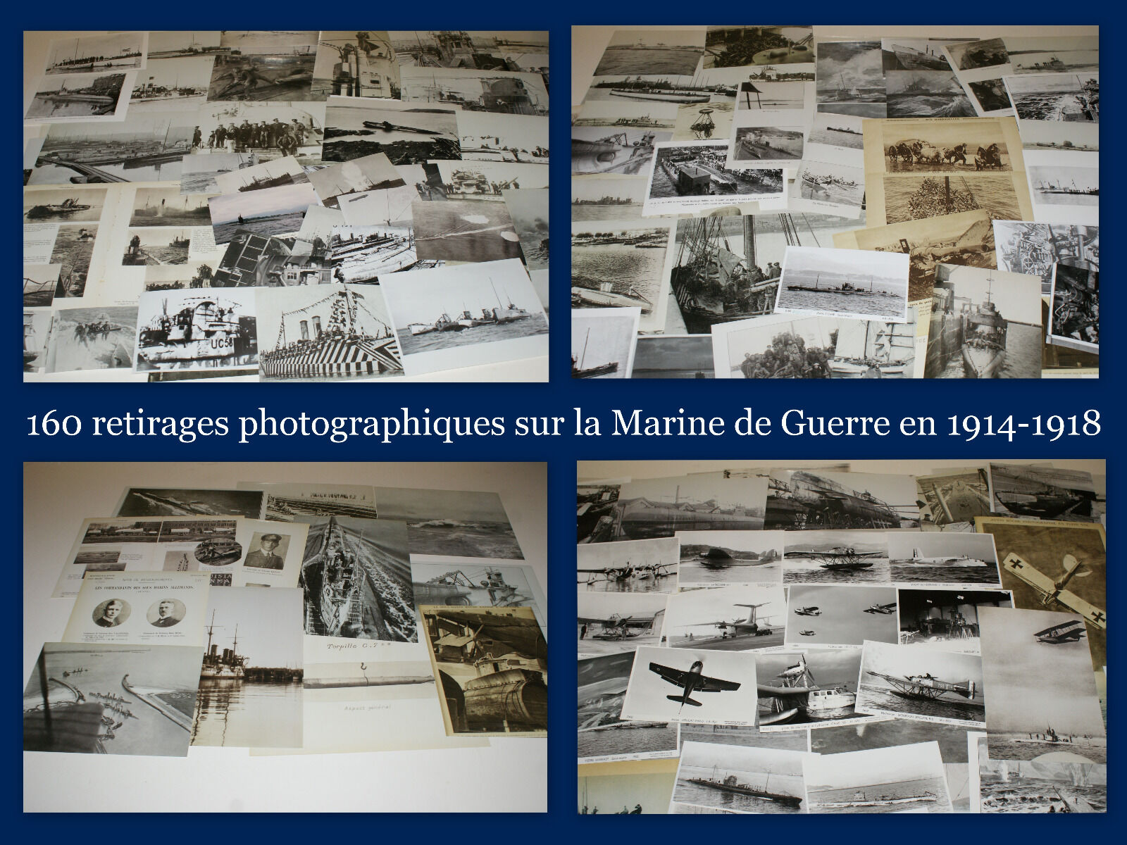 WAR 1914-1918 OVER 160 PHOTOGRAPHIC REPRODUCTIONS ON THE NAVY