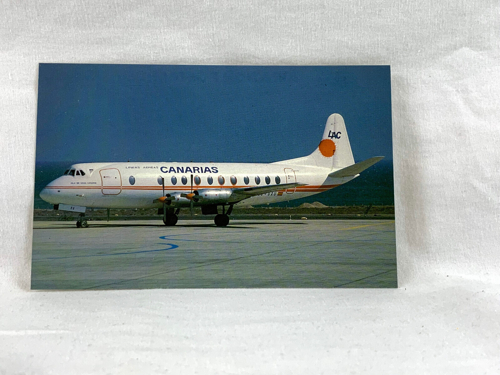 Lineas Aereas CANARIAS - Vickers Viscount Postcard - #139