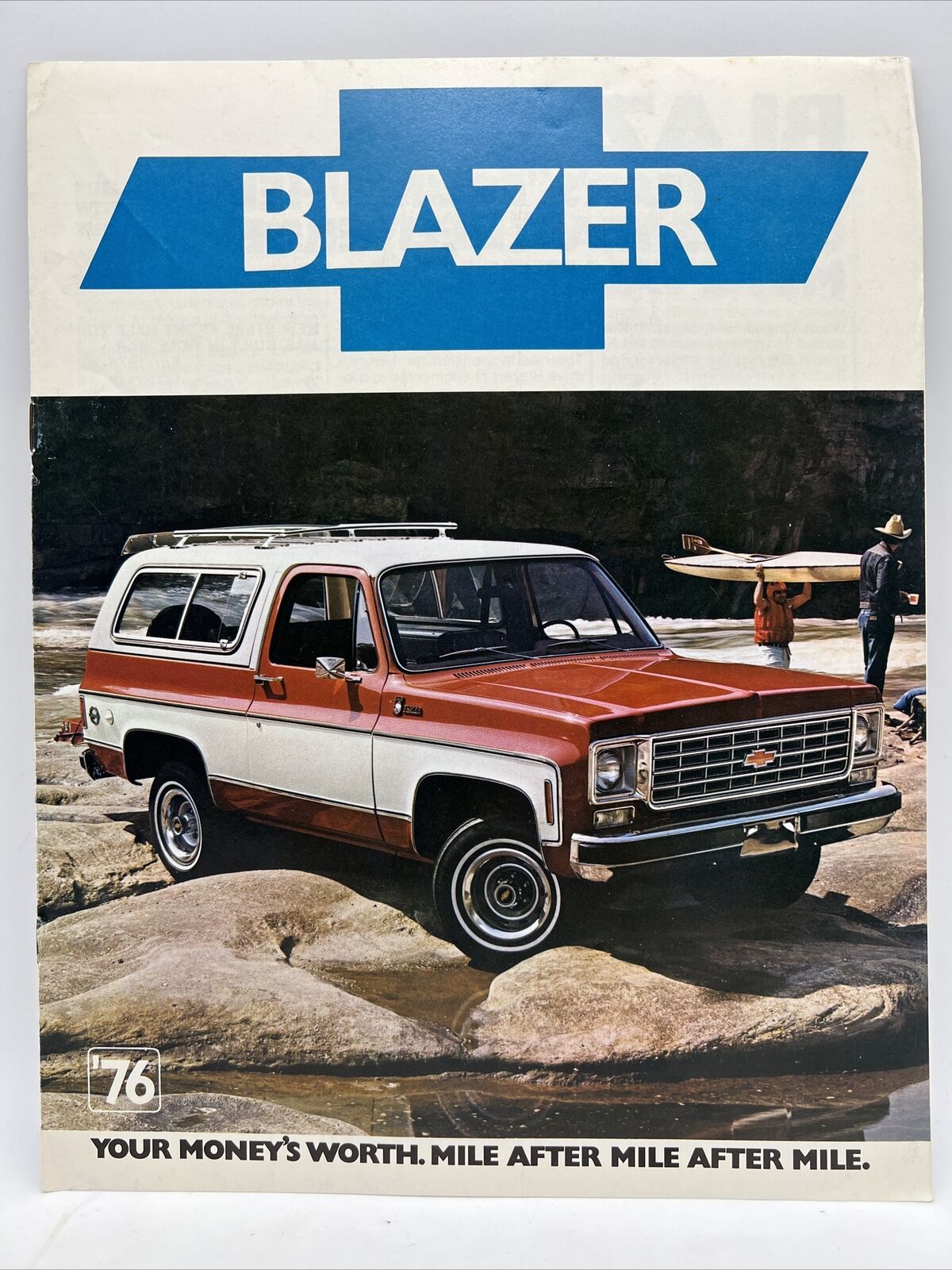 1976 CHEVROLET CHEVY BLAZER SUV 4WD TRUCK Auto Dealer Car Sales Brochure 