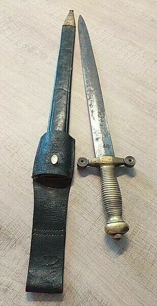 GLAIVE OF THE NATIONAL GUARD 1855 OR OF FIRE FIGHTERS WITH SCABBARD/FRENCH SWORD