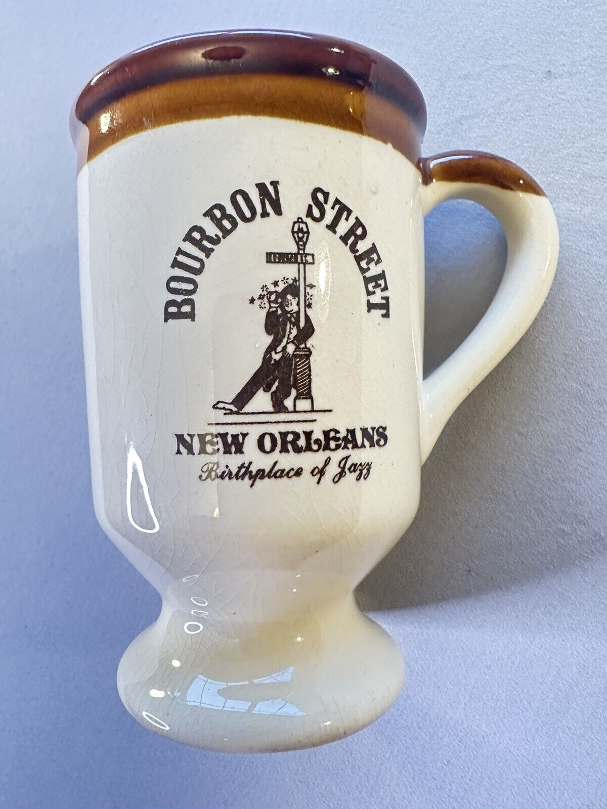 Vintage New Orleans Mug 4.5” Bourbon St