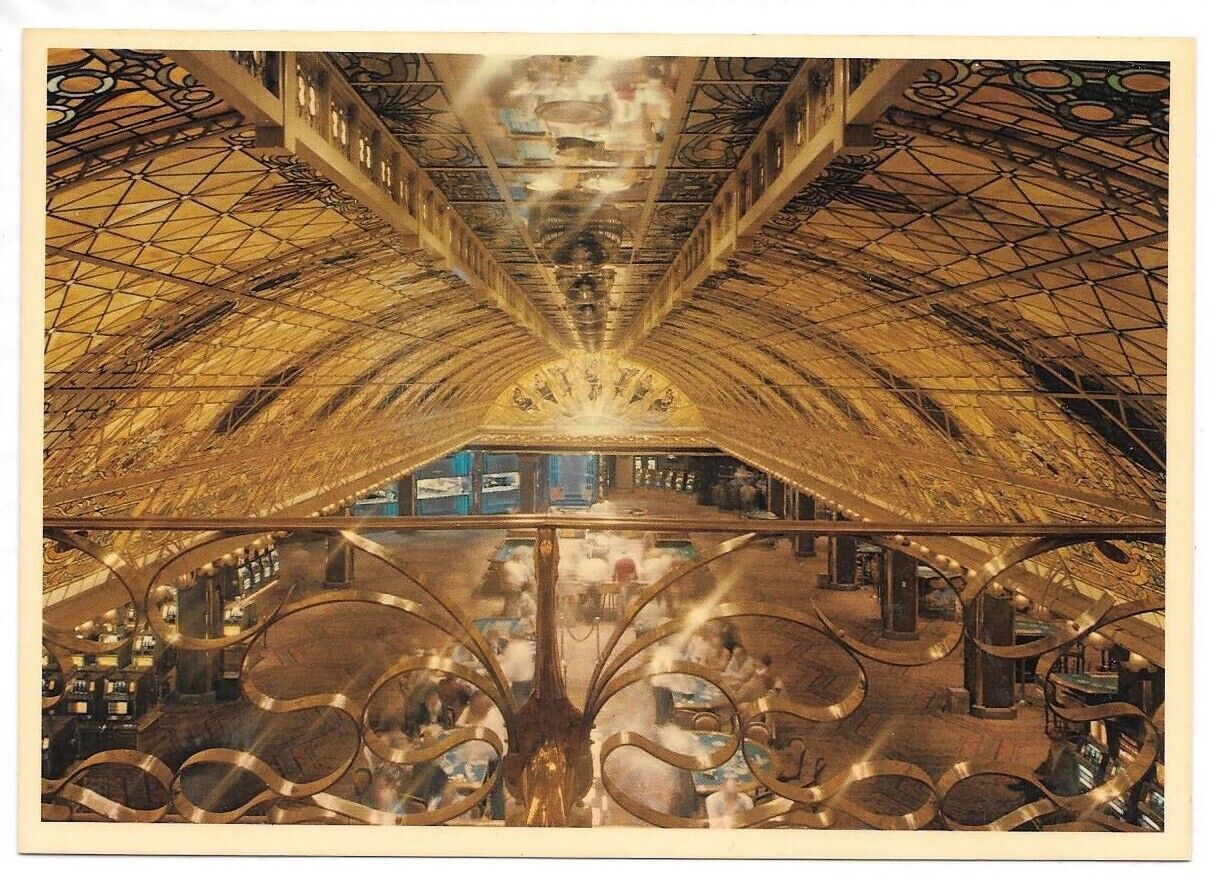 1970s Tropicana Hotel Casino Tiffany o Strip Las Vegas In Glass Ceiling Postcard