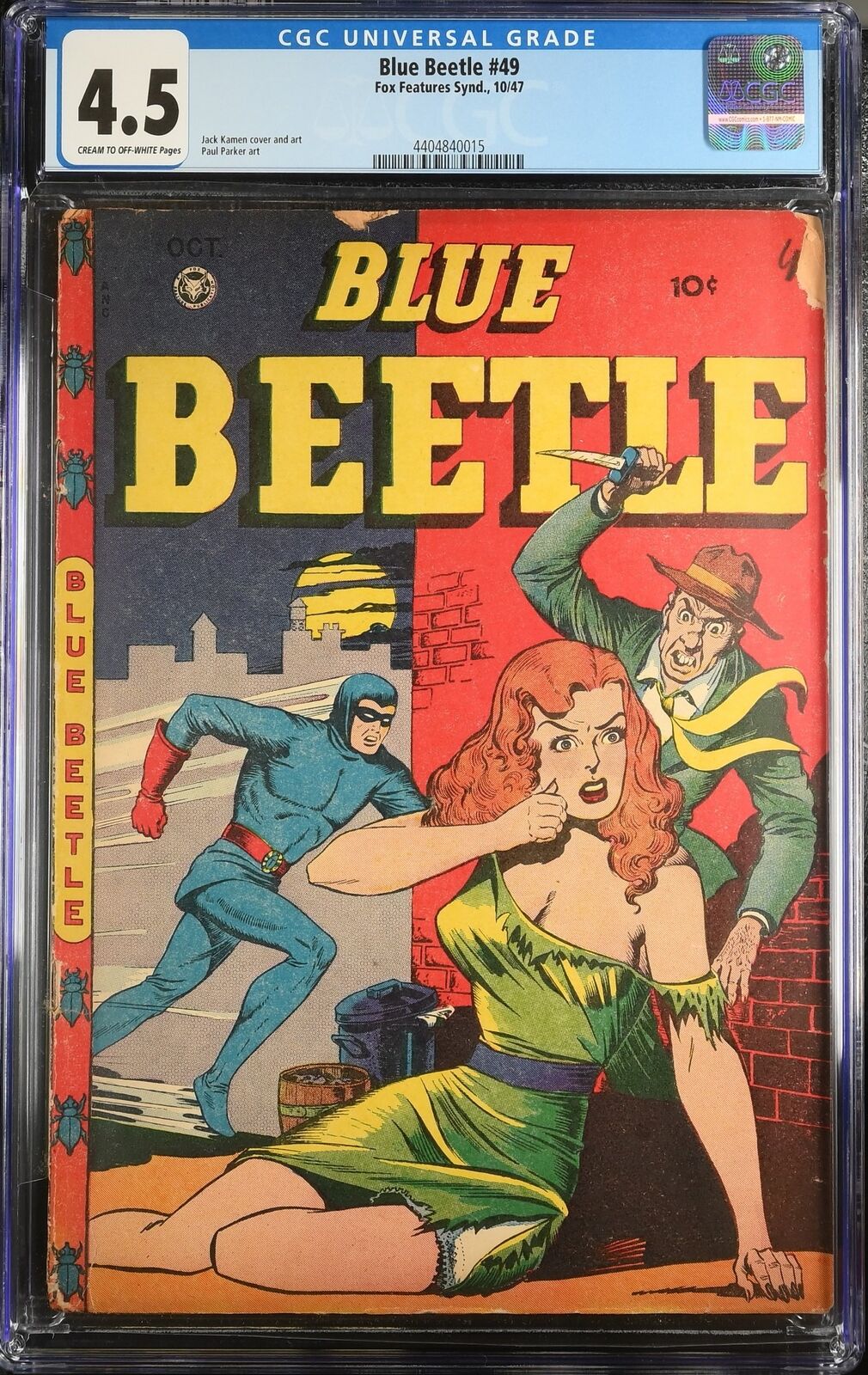 Blue Beetle #49 CGC VG+ 4.5 Classic Jack Kamen Good Girl Art Charlton 1947