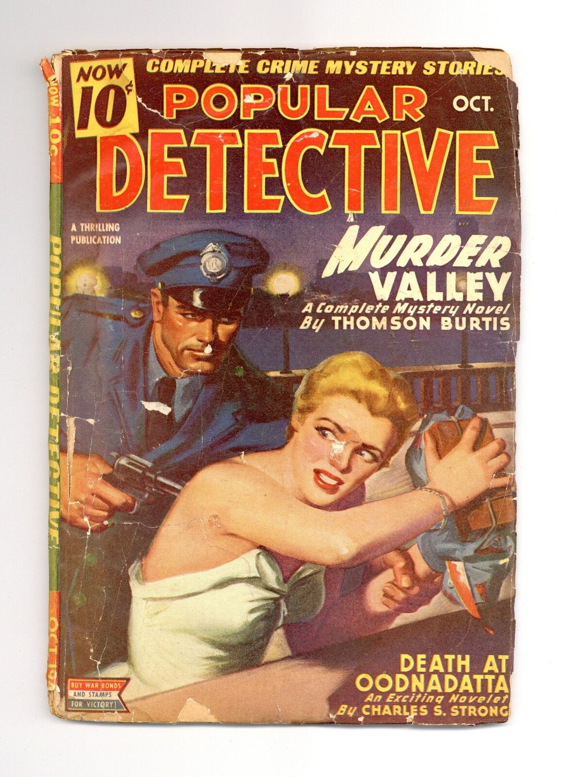 Popular Detective Pulp Oct 1945 Vol. 29 #3 GD- 1.8
