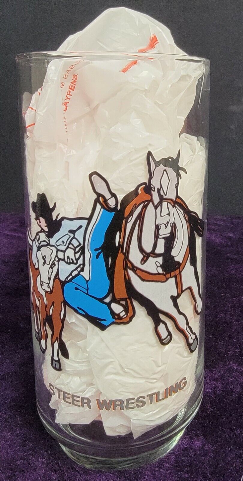 1979 World Championship PRCA National Finals Rodeo Glass (Steer Wrestling)