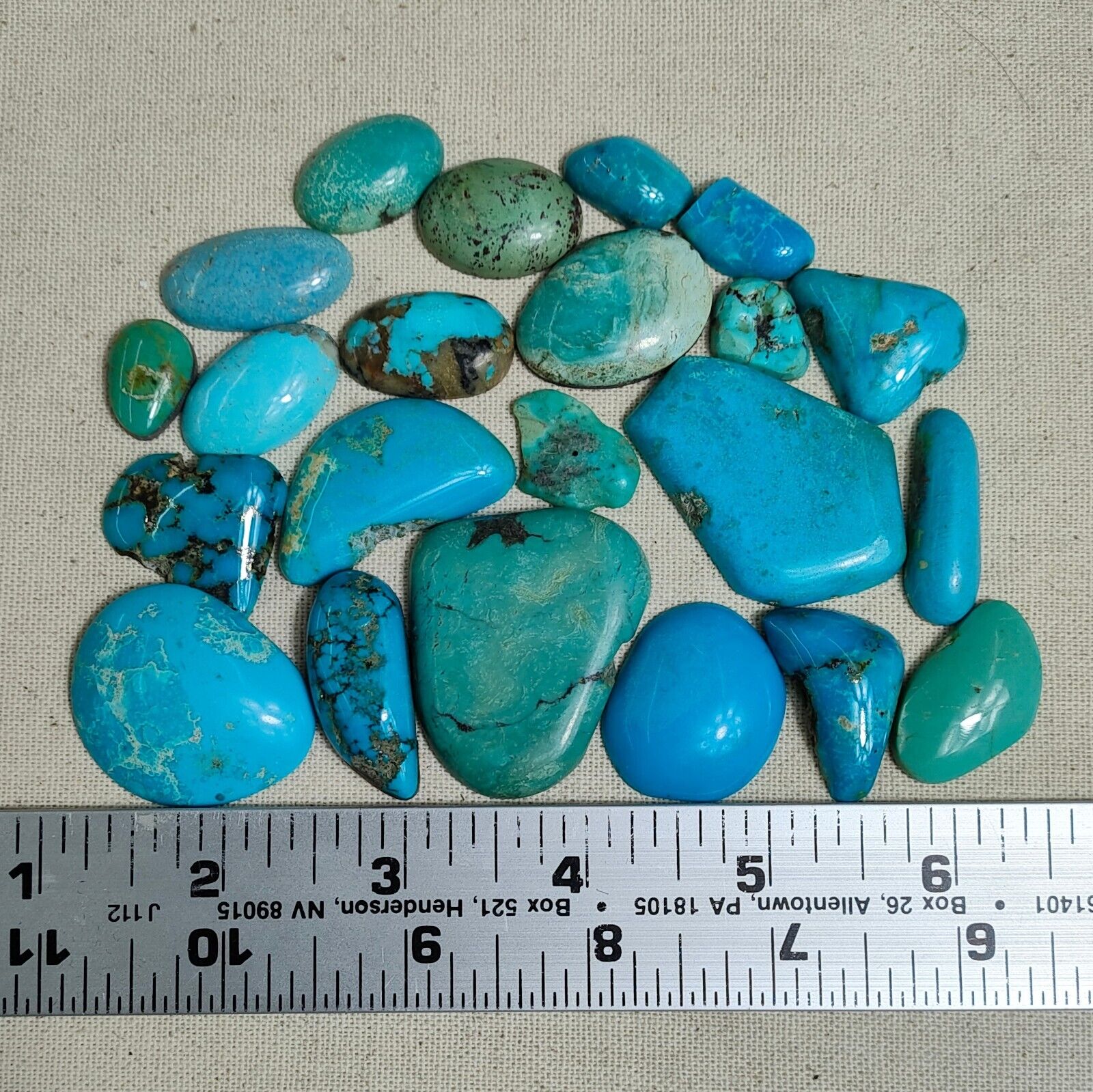 Old Stock Southwest Turquoise Rough Stone Nugget Slab Gem 82 Gram Lot 30-13